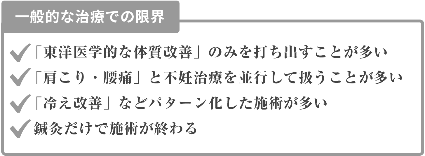 一般的な治療での限界