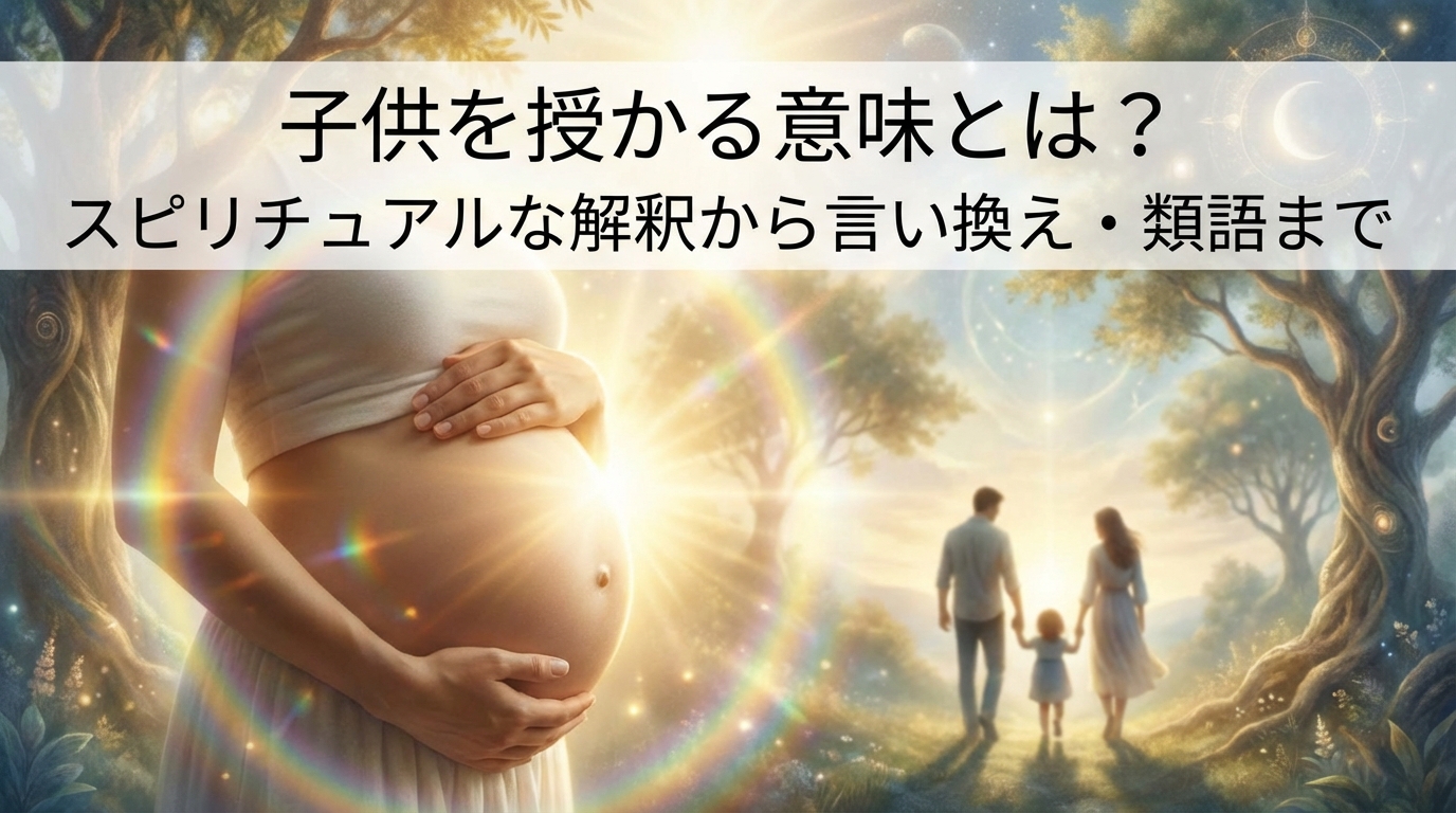 子供を授かる意味とは？スピリチュアルな解釈から言い換え・類語まで