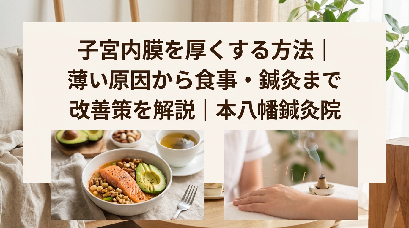 子宮内膜を厚くする方法｜薄い原因から食事・鍼灸まで改善策を解説