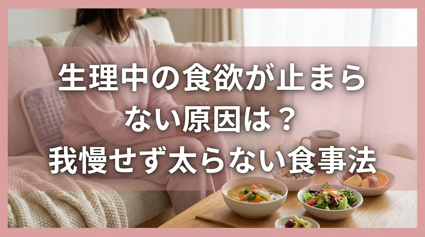 生理中の食欲が止まらない/ない原因は？我慢せず太らない食事法