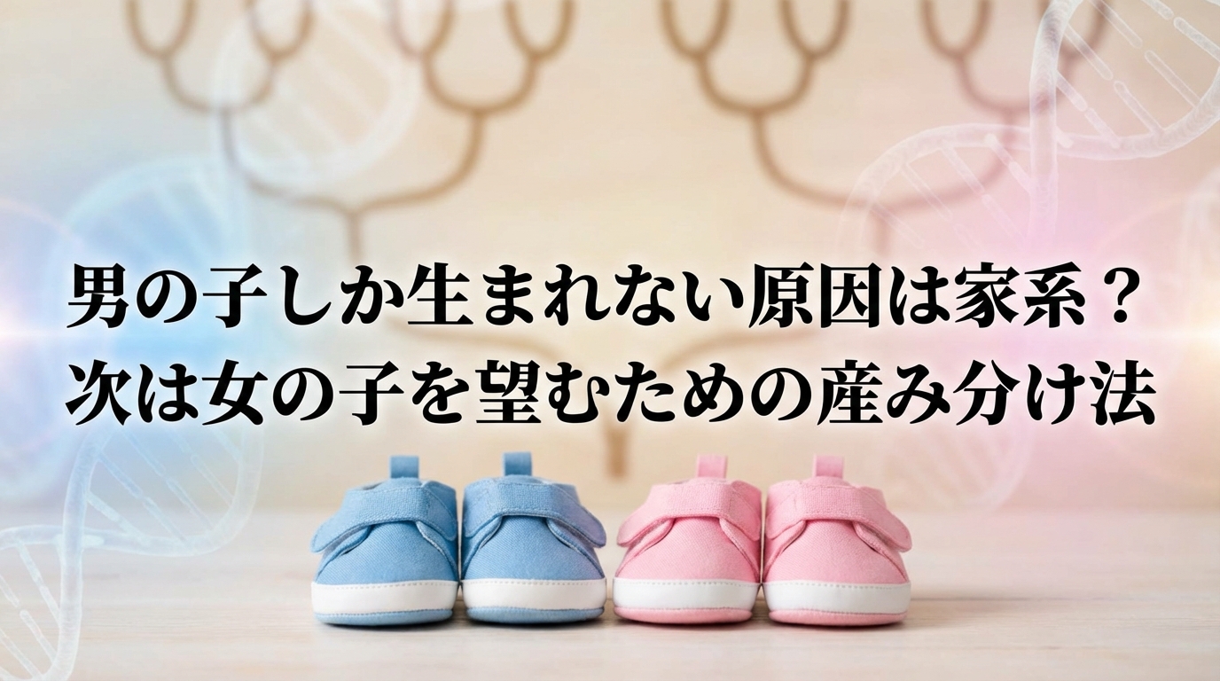 男の子しか生まれない原因は家系？次は女の子を望むための産み分け法